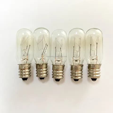 T16x54mm E14 Tubular Mini Incandescent Bulb 24V15W Instrument and Equipment Indicator Bulb