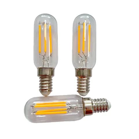 T25 E14S Tubular LED Filament Decorative Bulb 230V 4W 2700k Dimmable Edison Bulb for Indoor Lighting