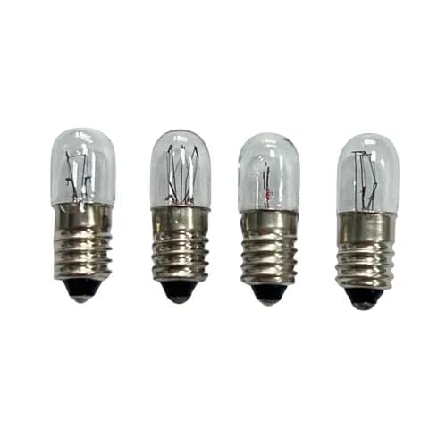 T3 1/4 10X28 6V50mA,6.3V0.25A,6.5V0.15A E10 Thread Base Marine Tube Indicator Bulb