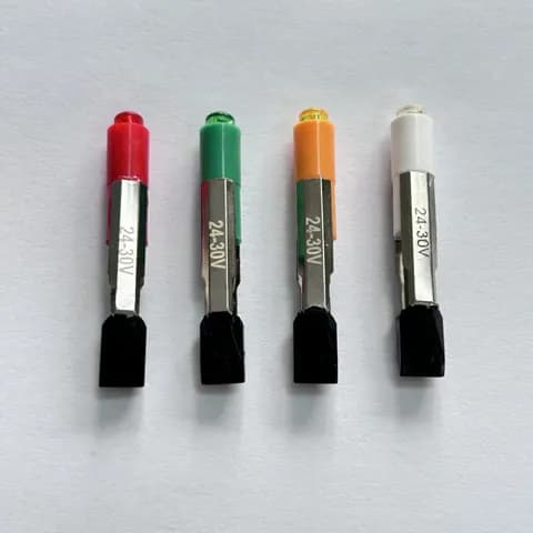 AT T6.8G Telephone Slide Base LED Indicator 24-30V AC/DC Red Yellow Green Warm White Light Signal Bulb