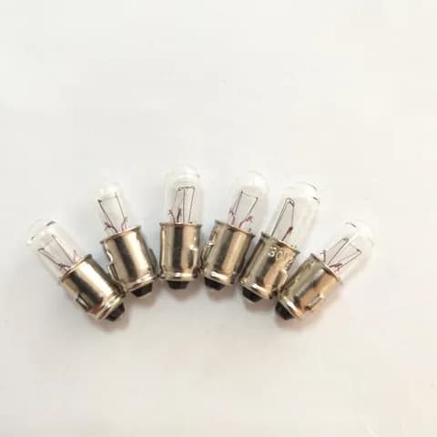T6.8x22 BA7S Small Indicator Incandescent Bulb 24V2W, 12V2W,6V1.2W Equipment signal Bulb