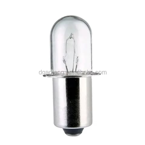 XPR18 - Xenon Miniature Indicator Bulb - 18 Volt - 0.6 Amp - B3-1/2 Bulb - SC Mini Flange Base