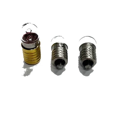 E10 Screw Base G11 Spherical Bulb 2.5V, 3.8V, 4.5V Physics Electrical Experiment Bulb Flashlight Replacement Bulb