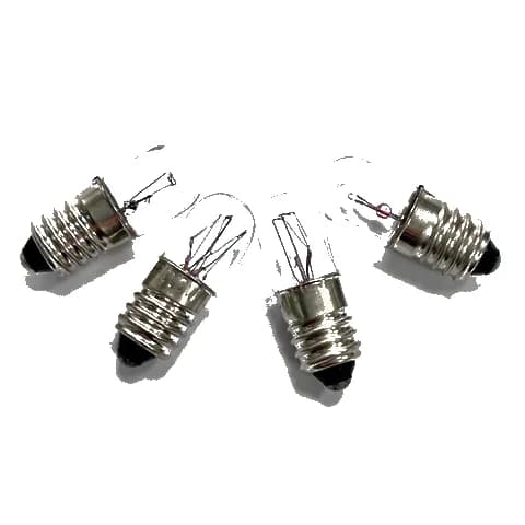 T10X28 E10 Screw-Base Electrical Equipment Indicator Light Bulb, 6V 0.3A, 12V 3W Marine Signal Light