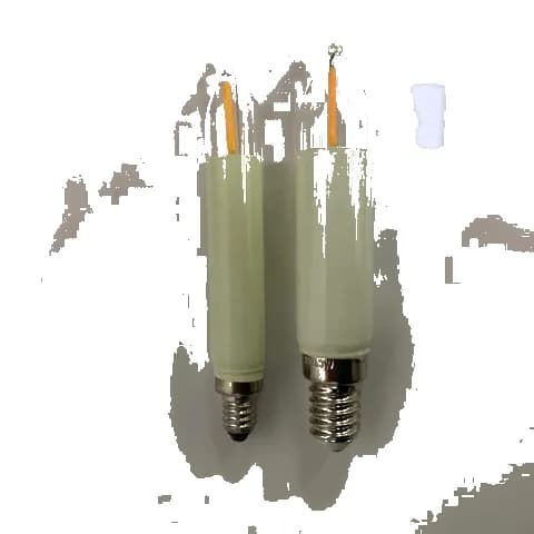 T15 E10 Led Filament Candle Bulb 12V, 34V, 55V Christmas Warm White Light Window Decoration Bulb