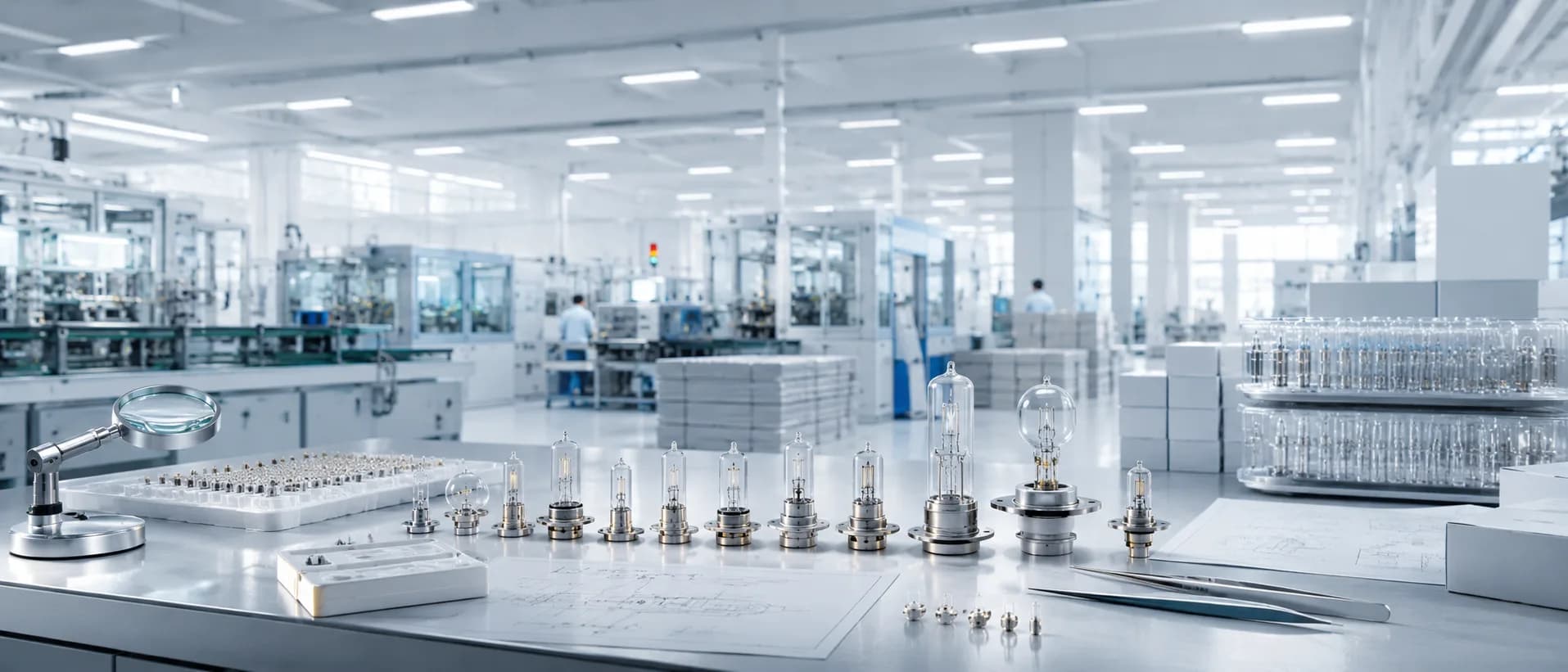 Specialty bulb manufacturing and inspection